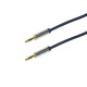 LogiLink Audio Cable 3.5 Stereo M/M, straight, 0.50 m, blue CA10050