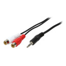 LogiLink Connection Cable Stereo Audio, 0.2 m CA1047