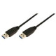 LogiLink USB 3.0 kábel A típusA típus fekete 1m CU0038