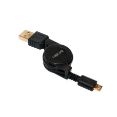 LogiLink USB Micro-B apa - USB A apa felcs&eacute;v&eacute;lhető k&aacute;bel CU0090