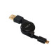 LogiLink USB Micro-B apa - USB A apa felcsévélhető kábel CU0090 LogiLink USB Micro-B apa - USB A apa felcsévélhető kábel CU0090