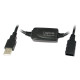 LogiLink USB 2.0 hosszabbító kábel fekete 15m UA0145