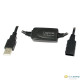 LogiLink USB 2.0 hosszabbító kábel fekete 20m UA0146