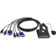ATEN CS22U 2-Port USB KVM Switch, Remote port selector, 0.9m cables CS22U-AT ATEN CS22U 2-Port USB KVM Switch, Remote port selector, 0.9m cables CS22U-AT
