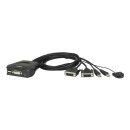 ATEN CS22D 2-Port USB DVI KVM Switch, Remote port selector, 0.9m cables CS22D-A7
