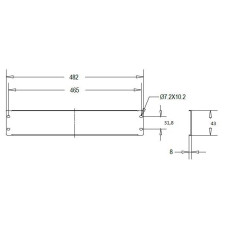 Linkbasic 19'' takar&oacute; panel 1U, sz&uuml;rke CFG01-B