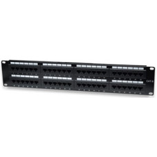 INTELLINET Patch Panel 19'' 48 portos UTP kat.6 2U, fekete 560283 INTELLINET Patch Panel 19'' 48 portos UTP kat.6 2U, fekete 560283