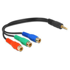 Delock Cable 3 x RCA female Stereo plug 3.5 mm 4 pin 62499 Delock Cable 3 x RCA female Stereo plug 3.5 mm 4 pin 62499
