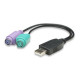 Manhattan Hi-Speed USB 2.0 -- PS/2 konverter, dupla 179027