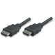 Manhattan monitor kábel, HDMI/HDMI 5m, árnyékolt, fekete, Ethernet Chanel 323239