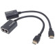 Manhattan HDMI extender by Cat.5e/6 cable, up to 30m, 1080p 207386