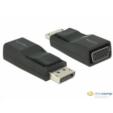 DELOCK Átalakító Displayport 1.2 male to VGA female, fekete 65653 DELOCK Átalakító Displayport 1.2 male to VGA female, fekete 65653