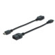 Assmann USB adapter kábel, OTG, mini B/M - A/F AK-300310-002-S