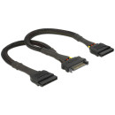 Delock SATA Power Cable 15 pin female 2 x SATA 15 pin male 25 cm 60135 Delock SATA Power Cable 15 pin female 2 x SATA 15 pin male 25 cm 60135