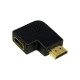 LOGILINK - 90 fokos derékszög adapter, HDMI anya--HDMI apa AH0008