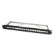 LOGILINK- Keystone Panel for 24 Keystone Jacks / Coupler, shielded, black NK4042 LOGILINK- Keystone Panel for 24 Keystone Jacks / Coupler, shielded, black NK4042