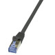 LOGILINK - Patchcord Cat.6A 10G S/FTP PIMF PrimeLine 1m black CQ3033S