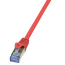 LOGILINK - Patch Cable Cat.6A 10G S/FTP PIMF PrimeLine red 3m CQ3064S