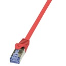 LOGILINK - Patch Cable Cat.6A 10G S/FTP PIMF PrimeLine red 5m CQ3074S