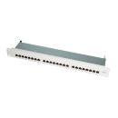 LOGILINK-  Patch Panel 19''-mounting Cat.6 STP 24 ports, grey NP0040A