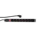 LOGILINK- 19'' PDU 1U 8 Germany Socket with ON/OFF Switch PDU8C01 LOGILINK- 19'' PDU 1U 8 Germany Socket with ON/OFF Switch PDU8C01