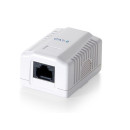 Equip fali aljzat, cat.6, 1x RJ45, fehér 235211