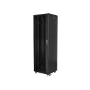 Lanberg 19'' szabadonálló rack szekrény42U/600x600mm fekete (üvegajtó) FF01-6642-12B Lanberg 19'' szabadonálló rack szekrény42U/600x600mm fekete (üvegajtó) FF01-6642-12B