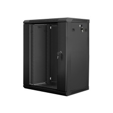 Lanberg 19'' fali rack szekrény 15U 600x450mm fekete (üvegajtó) WF01-6415-10B Lanberg 19'' fali rack szekrény 15U 600x450mm fekete (üvegajtó) WF01-6415-10B