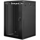 Lanberg 19'' fali rack szekrény 18U 600x600mm fekete (üvegajtó) WF01-6618-10B Lanberg 19'' fali rack szekrény 18U 600x600mm fekete (üvegajtó) WF01-6618-10B