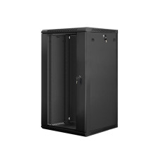 Lanberg 19'' fali rack szekrény 22U 600x600mm fekete (üvegajtó) WF01-6622-10B Lanberg 19'' fali rack szekrény 22U 600x600mm fekete (üvegajtó) WF01-6622-10B