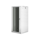 Lanberg 19'' fali rack szekrény 27U 600x600mm szürke (üvegajtó) WF01-6627-10S Lanberg 19'' fali rack szekrény 27U 600x600mm szürke (üvegajtó) WF01-6627-10S