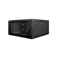 Lanberg 19'' fali rack szekrény 4U 600x600mm fekete (üvegajtó) WF01-6604-10B Lanberg 19'' fali rack szekrény 4U 600x600mm fekete (üvegajtó) WF01-6604-10B