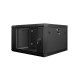 Lanberg 19'' fali rack szekrény 6U 600x600mm fekete (üvegajtó) WF01-6606-10B Lanberg 19'' fali rack szekrény 6U 600x600mm fekete (üvegajtó) WF01-6606-10B