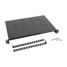 Lanberg polc 19'' rack szekr&eacute;nyhez 600mm (1U, 483x300mm, teherb&iacute;r&aacute;s 25kg-ig) fek AK-1004-B