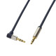 LOGILINK - Audio Cable 3.5 Stereo M/M 90° angled, 3.00 m, blue CA11300