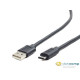 Gembird USB 2.0 cable to type-C (AM/CM), 1m, black CCP-USB2-AMCM-1M Gembird USB 2.0 cable to type-C (AM/CM), 1m, black CCP-USB2-AMCM-1M