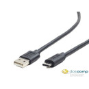 Gembird USB 2.0 AM cable to type-C (AM/CM), 1.8m, black CCP-USB2-AMCM-6 Gembird USB 2.0 AM cable to type-C (AM/CM), 1.8m, black CCP-USB2-AMCM-6