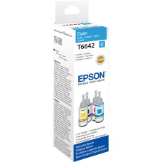 EPSON - SUPPLIES INK LFP (T1) T6642 CYAN INK BOTTLE 70ML      C13T664240