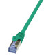 LOGILINK - Patch Cable Cat.6A 10G S/FTP PIMF PrimeLine green 0,50m CQ3025S