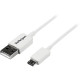 STARTECH - USB3 BASED 2M WHITE USB TO MICRO USB CBL USBPAUB2MW STARTECH - USB3 BASED 2M WHITE USB TO MICRO USB CBL USBPAUB2MW
