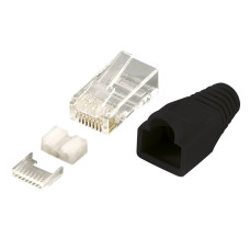 LogiLink RJ45 csatlakozódugasz, árnyékolt Cat6 fekete 100db MP0022 LogiLink RJ45 csatlakozódugasz, árnyékolt Cat6 fekete 100db MP0022