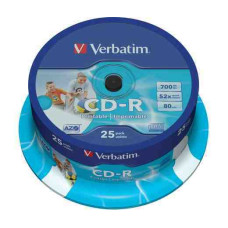 VERBATIM CD-R 700MB nyomtathat&oacute; 25db/henger