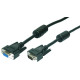 LogiLink VGA Cable, male/female, black, 1,8m CV0004