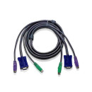 ATEN konzol kábel PS/2 KVM-switch 2 m