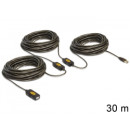 KAB Delock 83453 USB 2.0 aktív hosszabbító kábel - 30m