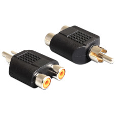 Delock 2 x RCA anya 1 x RCA apa adapter 84499 Delock 2 x RCA anya 1 x RCA apa adapter 84499