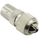 KOAX aljzat egyenes, fém KOAX aljzat egyenes, fém