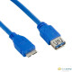 4World Kábel USB 3.0 AF- Micro BM 5.0m  kék 08975