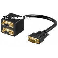VGA Y k&aacute;bel  1M/2F Goobay 93263