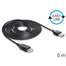 Delock EASY-USB 2.0 -A apa  USB 2.0-A anya hosszabbító kábel, 5 m 83373